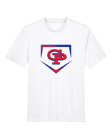 Gregory-Portland HS Baseball Plate - Youth Performance T-Shirt