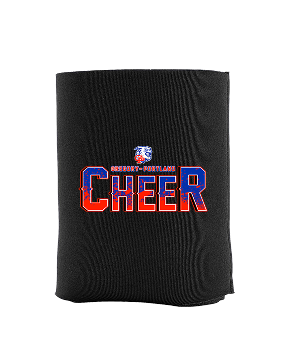 Gregory Portland HS Cheer Splatter - Koozie