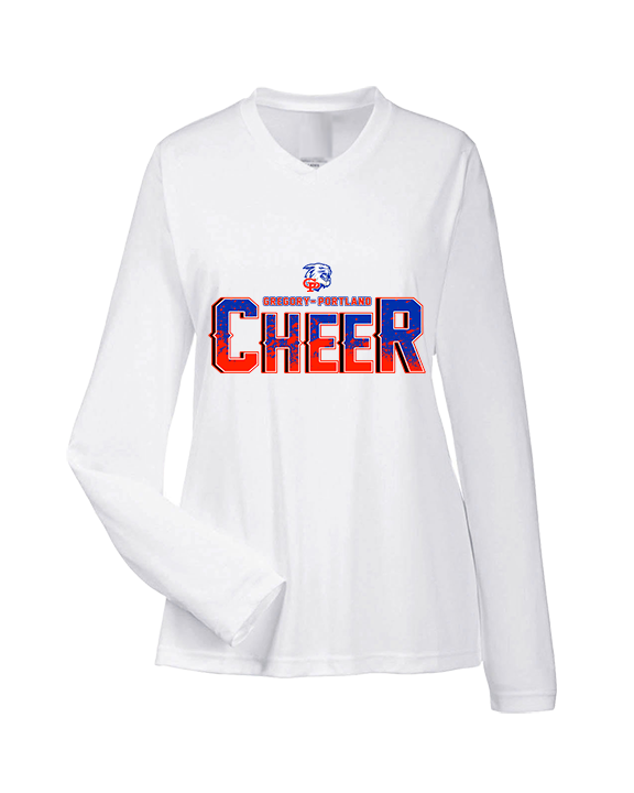 Gregory Portland HS Cheer Splatter - Womens Performance Longsleeve