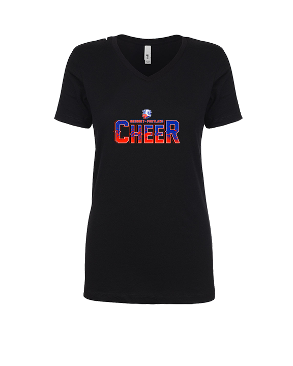 Gregory Portland HS Cheer Splatter - Womens V-Neck