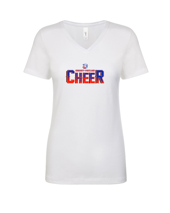 Gregory Portland HS Cheer Splatter - Womens V-Neck