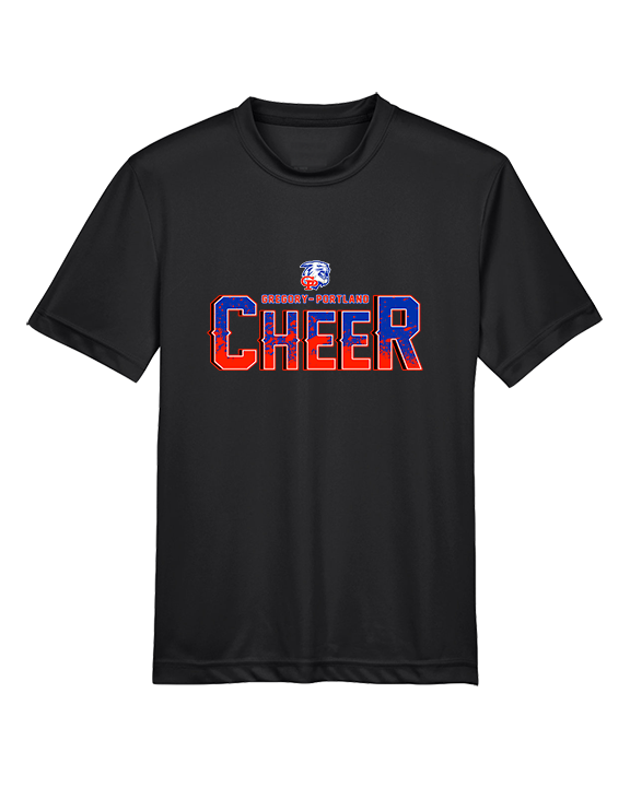 Gregory Portland HS Cheer Splatter - Youth Performance Shirt