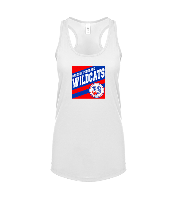 Gregory Portland HS Cheer Square - Womens Tank Top