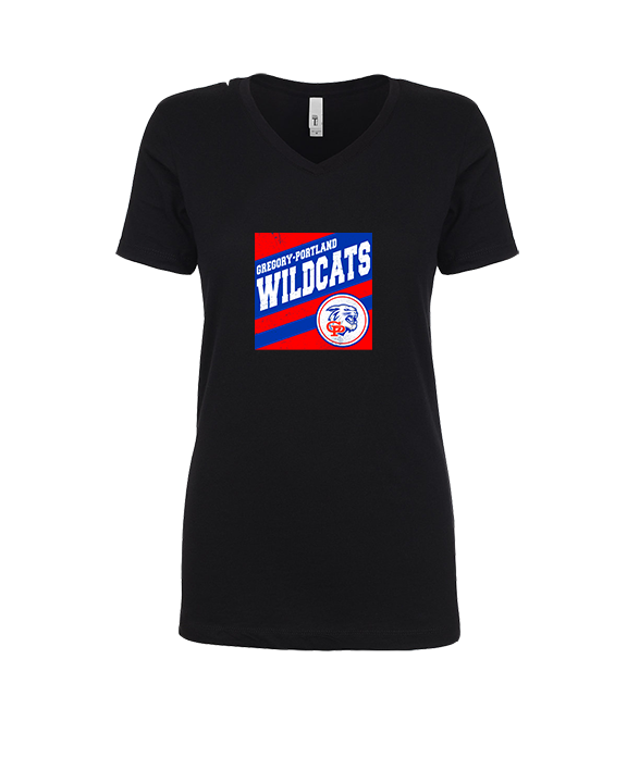 Gregory Portland HS Cheer Square - Womens Vneck