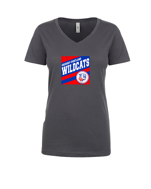 Gregory Portland HS Cheer Square - Womens Vneck