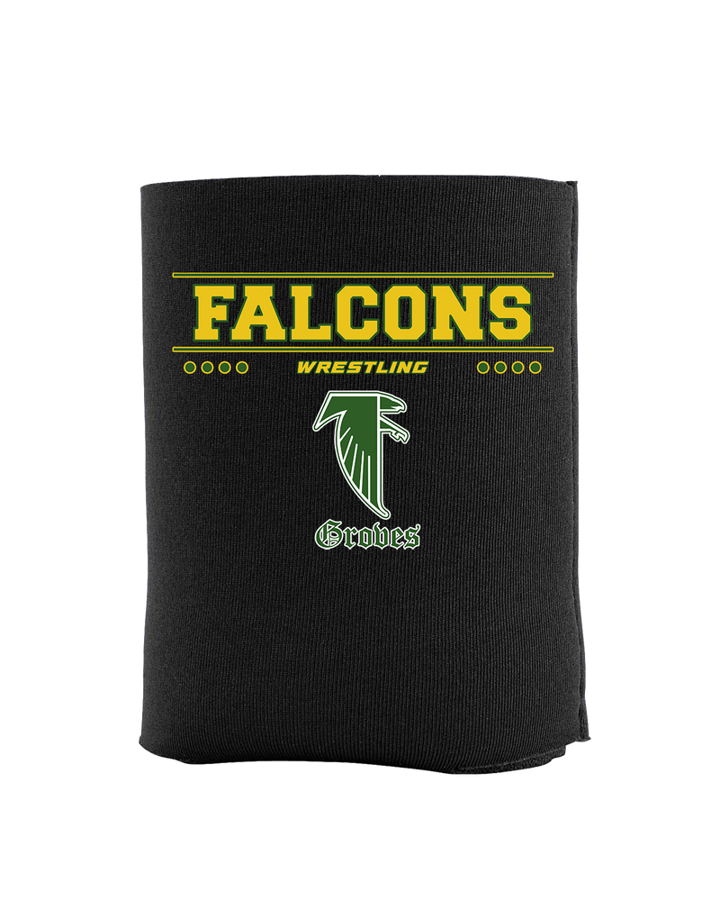 Groves HS Wrestling Border - Koozie