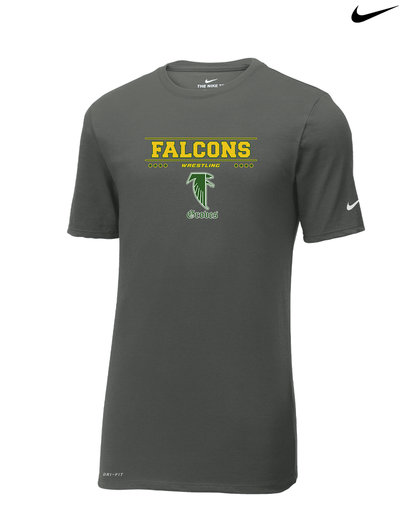 Groves HS Wrestling Border - Nike Cotton Poly Dri-Fit