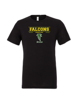 Groves HS Wrestling Border - Mens Tri Blend Shirt