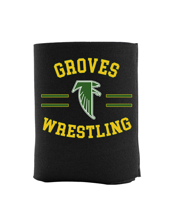 Groves HS Wrestling Curve - Koozie