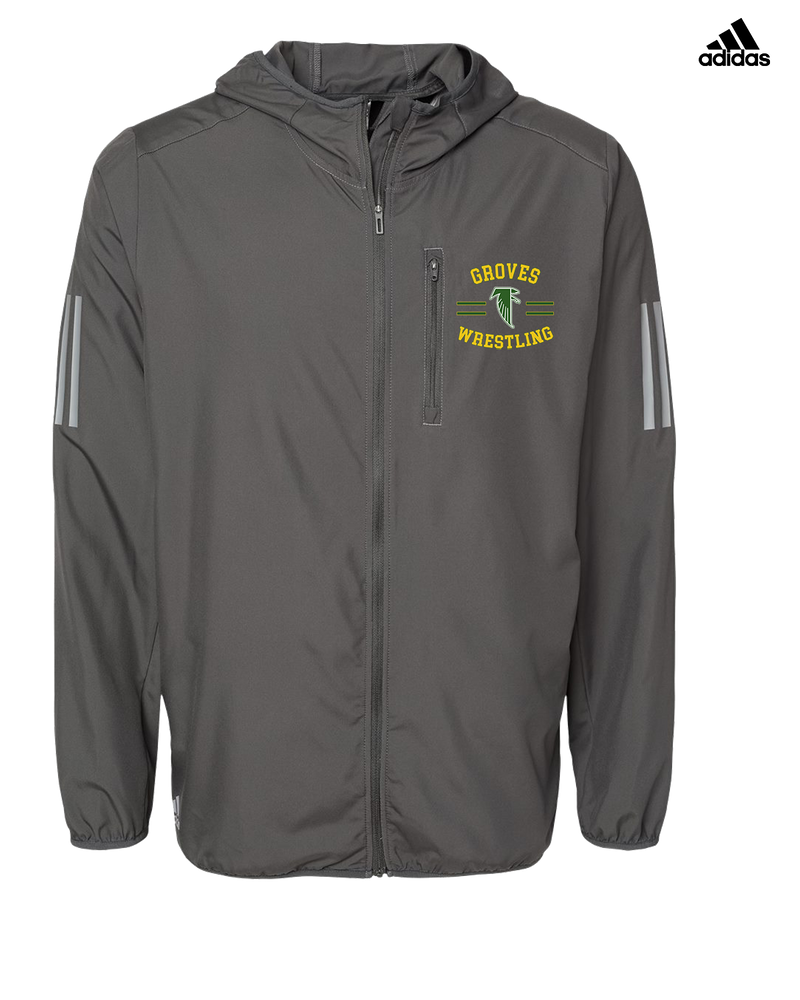 Groves HS Wrestling Curve - Adidas Men's Windbreaker