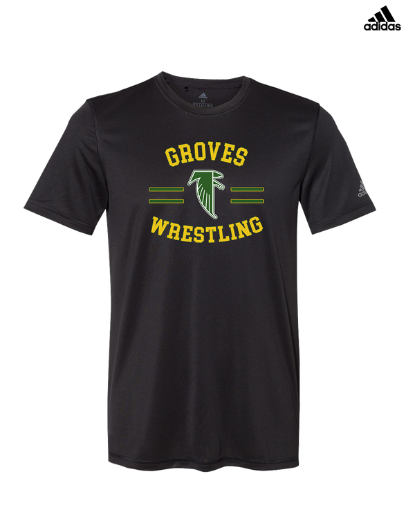 Groves HS Wrestling Curve - Adidas Men's Performance Shirt