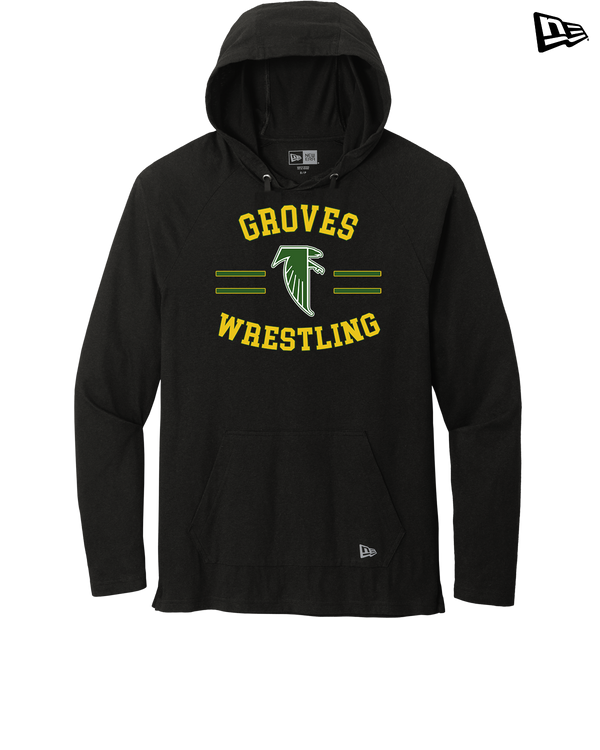 Groves HS Wrestling Curve - New Era Tri Blend Hoodie