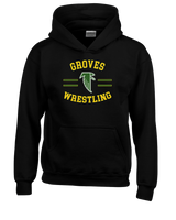 Groves HS Wrestling Curve - Cotton Hoodie