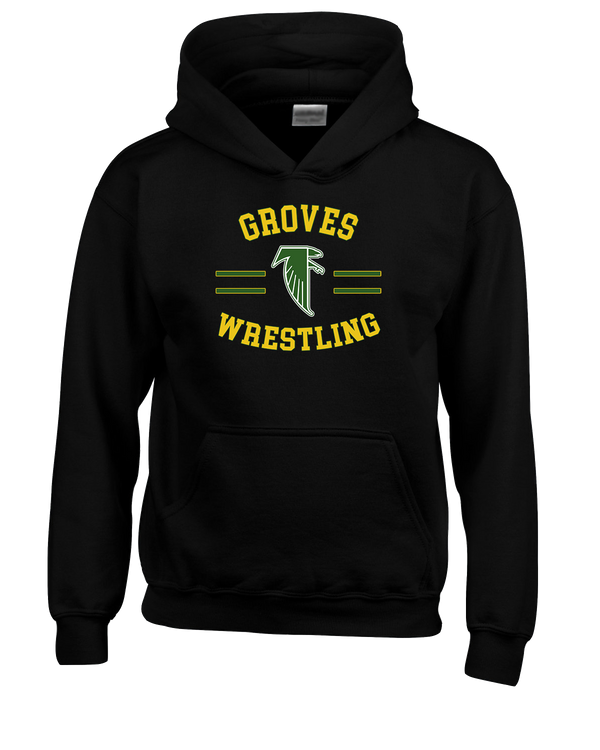 Groves HS Wrestling Curve - Cotton Hoodie