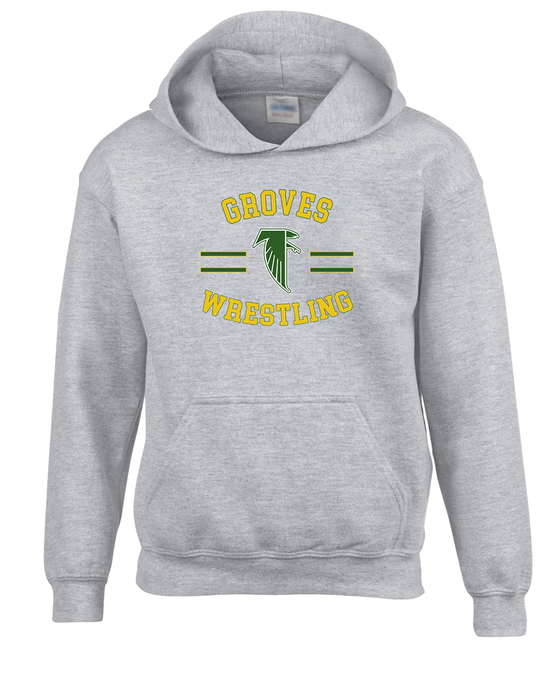 Groves HS Wrestling Curve - Cotton Hoodie