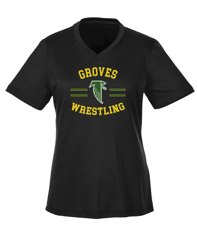 Groves HS Wrestling Curve - Womens Performance Shirt