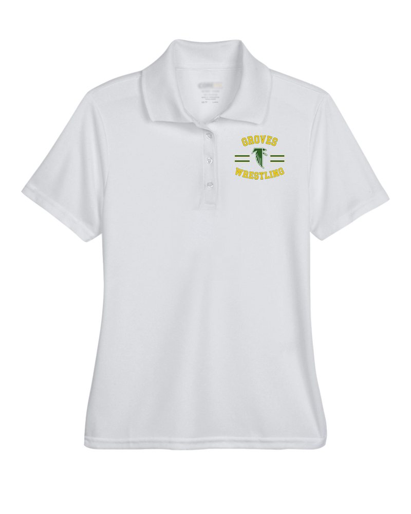 Groves HS Wrestling Curve - Womens Polo