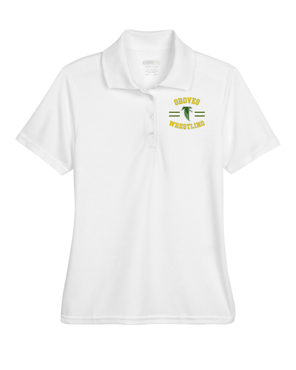 Groves HS Wrestling Curve - Womens Polo