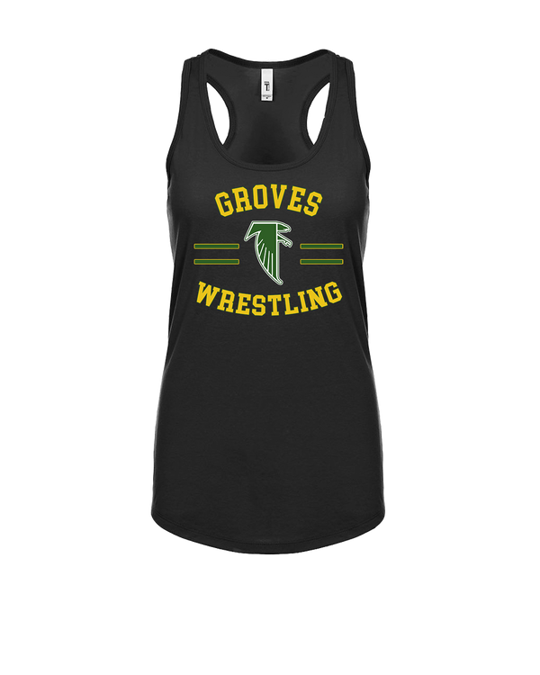 Groves HS Wrestling Curve - Womens Tank Top