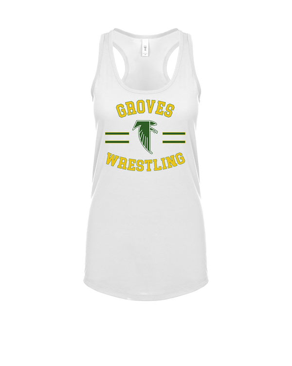 Groves HS Wrestling Curve - Womens Tank Top