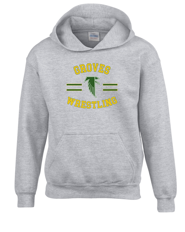 Groves HS Wrestling Curve - Youth Hoodie