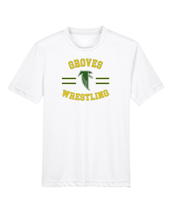 Groves HS Wrestling Curve - Youth Performance T-Shirt