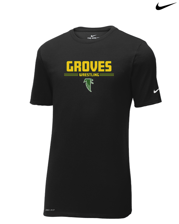Groves HS Wrestling Keen - Nike Cotton Poly Dri-Fit