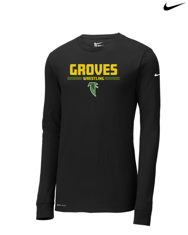 Groves HS Wrestling Keen - Nike Dri-Fit Poly Long Sleeve