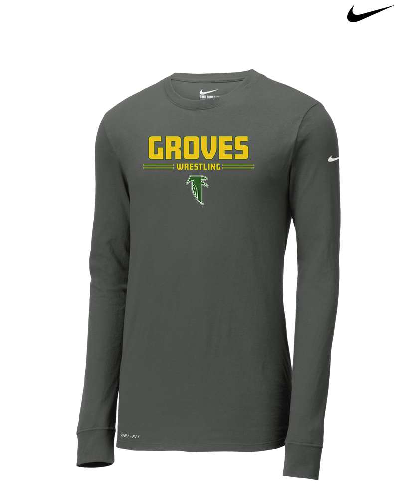 Groves HS Wrestling Keen - Nike Dri-Fit Poly Long Sleeve