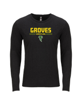 Groves HS Wrestling Keen - Tri Blend Long Sleeve