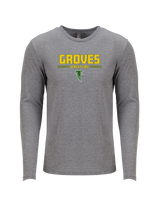 Groves HS Wrestling Keen - Tri Blend Long Sleeve