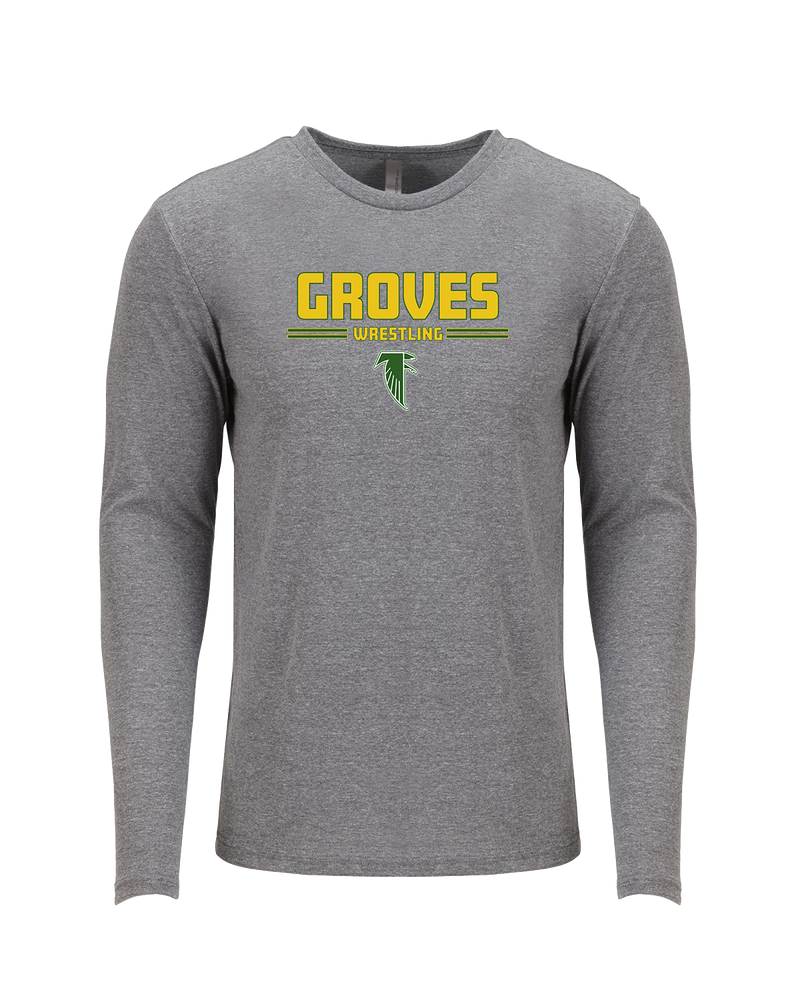 Groves HS Wrestling Keen - Tri Blend Long Sleeve