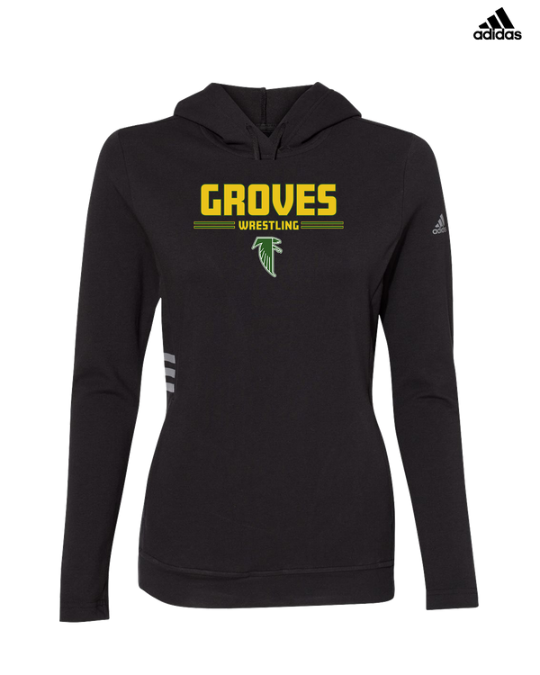 Groves HS Wrestling Keen - Adidas Women's Lightweight Hooded Sweatshirt