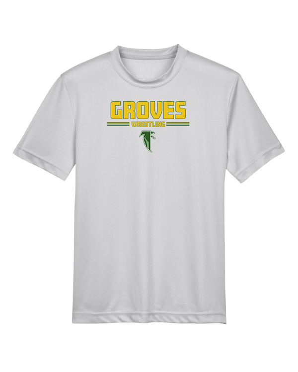 Groves HS Wrestling Keen - Youth Performance T-Shirt
