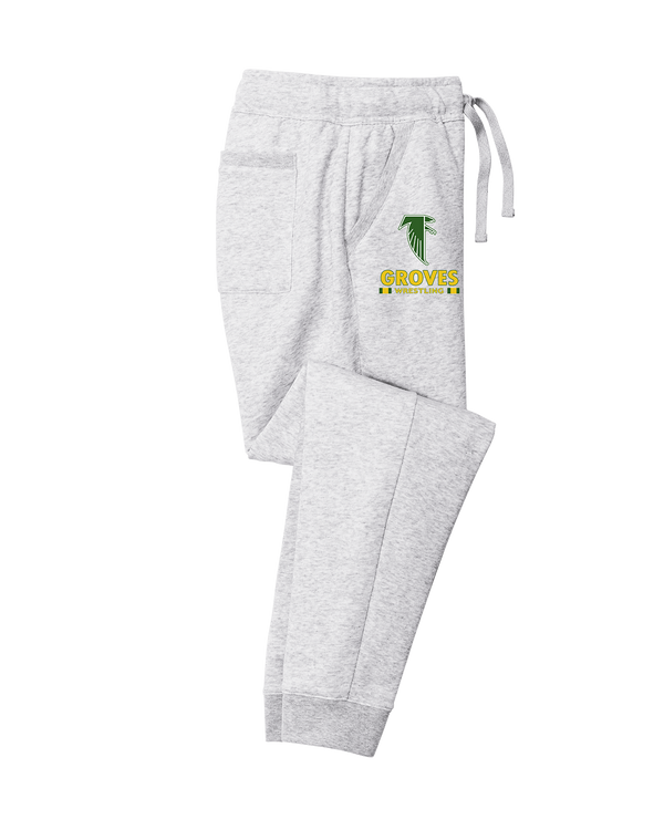 Groves HS Wrestling Stacked - Cotton Joggers