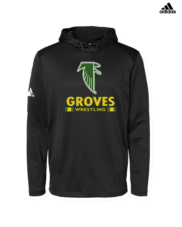 Groves HS Wrestling Stacked - Adidas Men's Hooded Sweatshirt