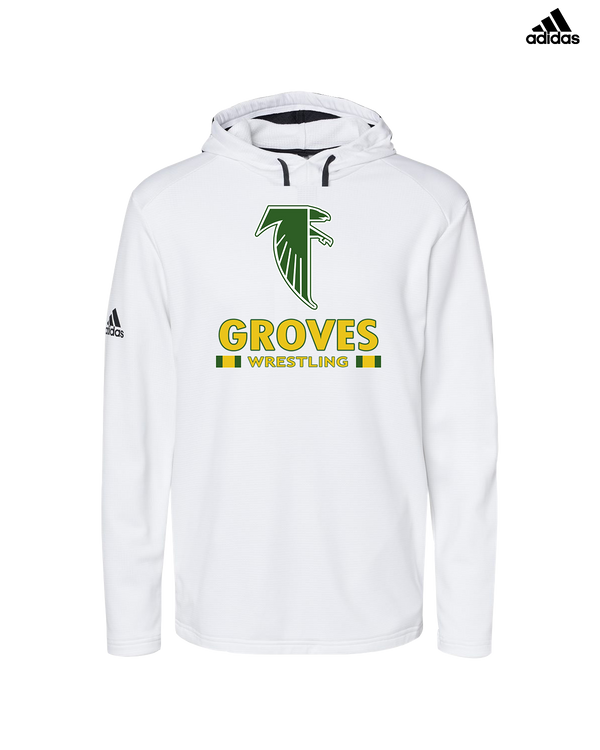 Groves HS Wrestling Stacked - Adidas Men's Hooded Sweatshirt
