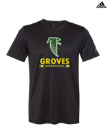 Groves HS Wrestling Stacked - Adidas Men's Performance Shirt