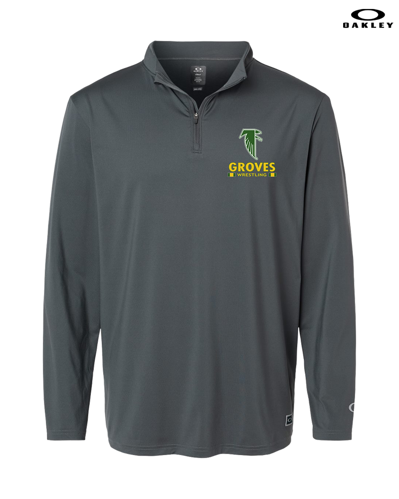 Groves HS Wrestling Stacked - Oakley Quarter Zip
