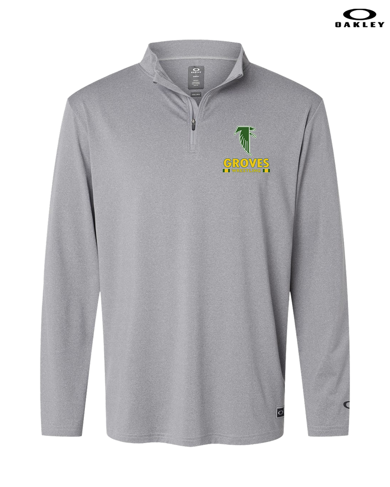 Groves HS Wrestling Stacked - Oakley Quarter Zip