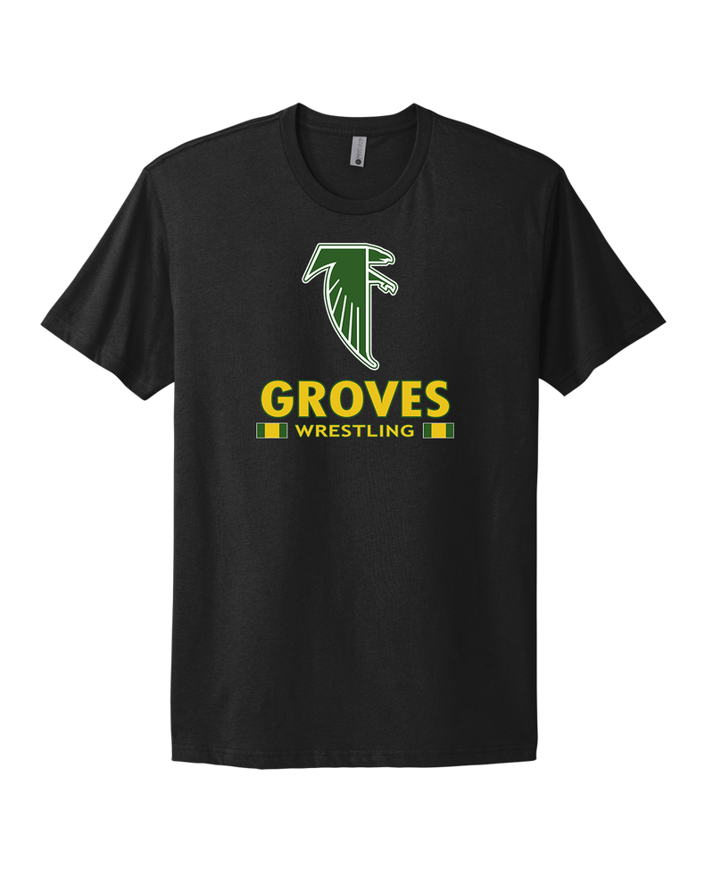 Groves HS Wrestling Stacked - Select Cotton T-Shirt