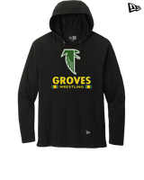 Groves HS Wrestling Stacked - New Era Tri Blend Hoodie