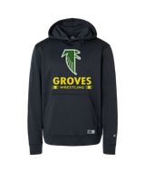Groves HS Wrestling Stacked - Oakley Hydrolix Hooded Sweatshirt