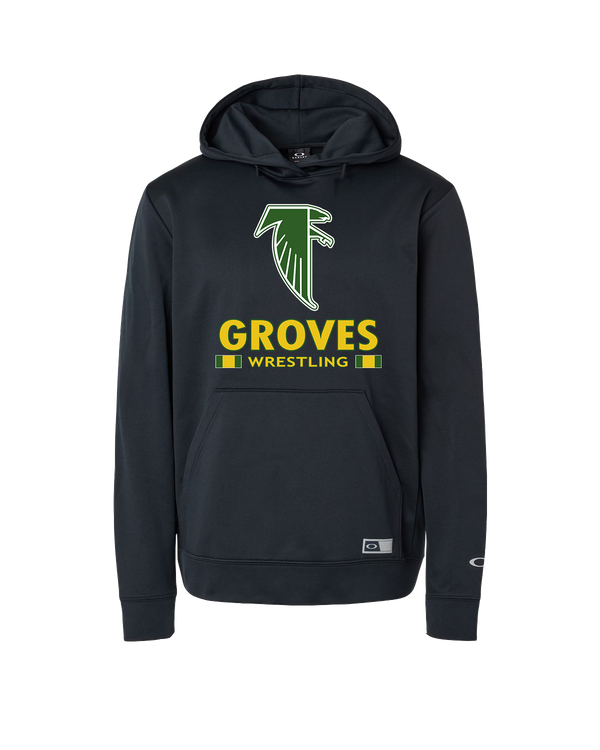 Groves HS Wrestling Stacked - Oakley Hydrolix Hooded Sweatshirt