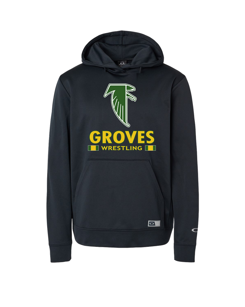Groves HS Wrestling Stacked - Oakley Hydrolix Hooded Sweatshirt