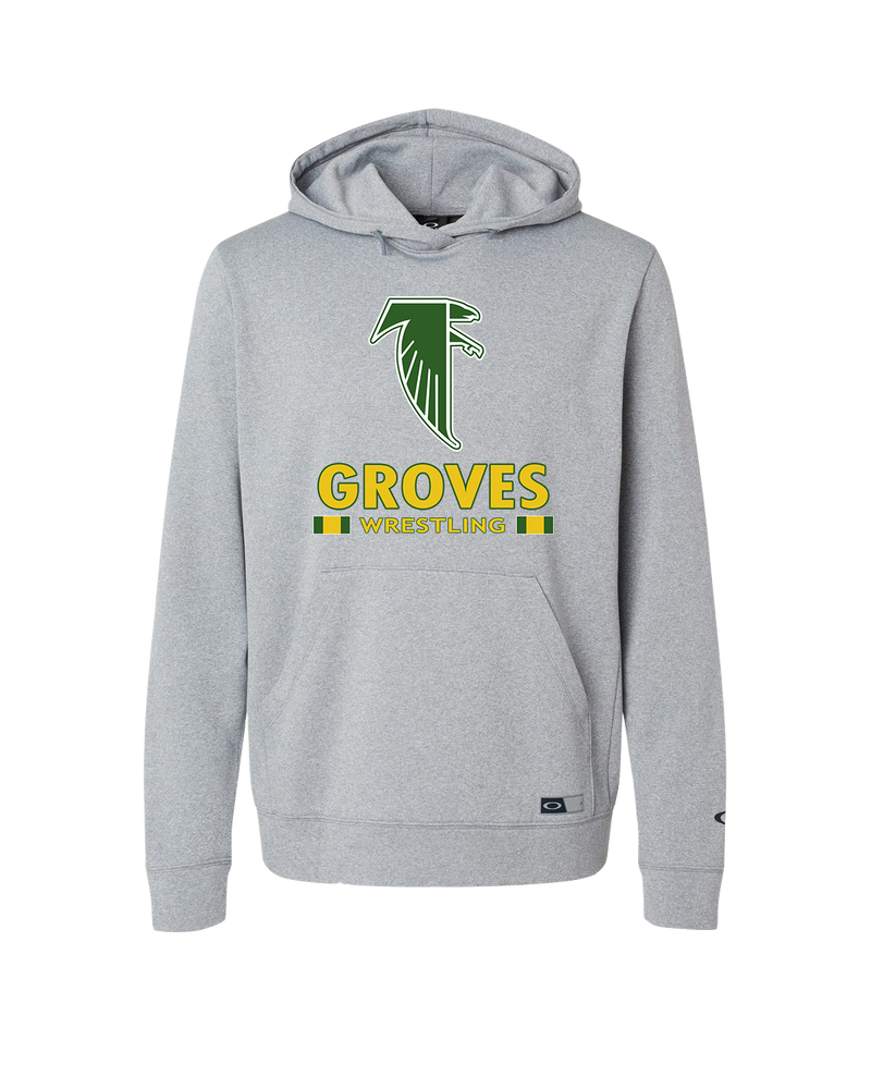 Groves HS Wrestling Stacked - Oakley Hydrolix Hooded Sweatshirt