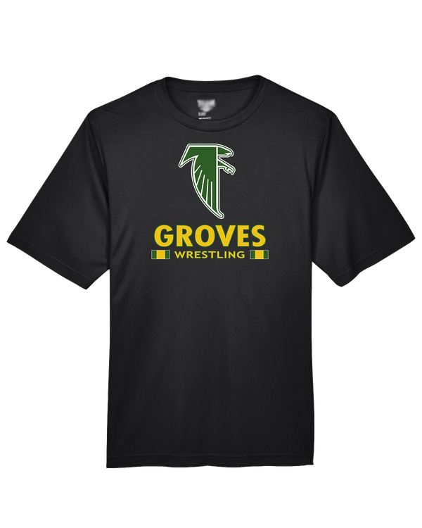 Groves HS Wrestling Stacked - Performance T-Shirt