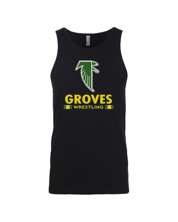 Groves HS Wrestling Stacked - Mens Tank Top