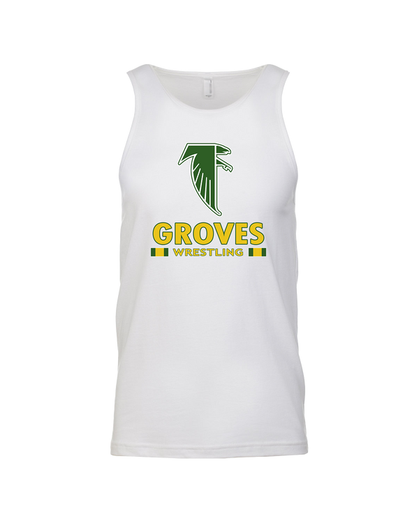 Groves HS Wrestling Stacked - Mens Tank Top