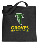Groves HS Wrestling Stacked - Tote Bag